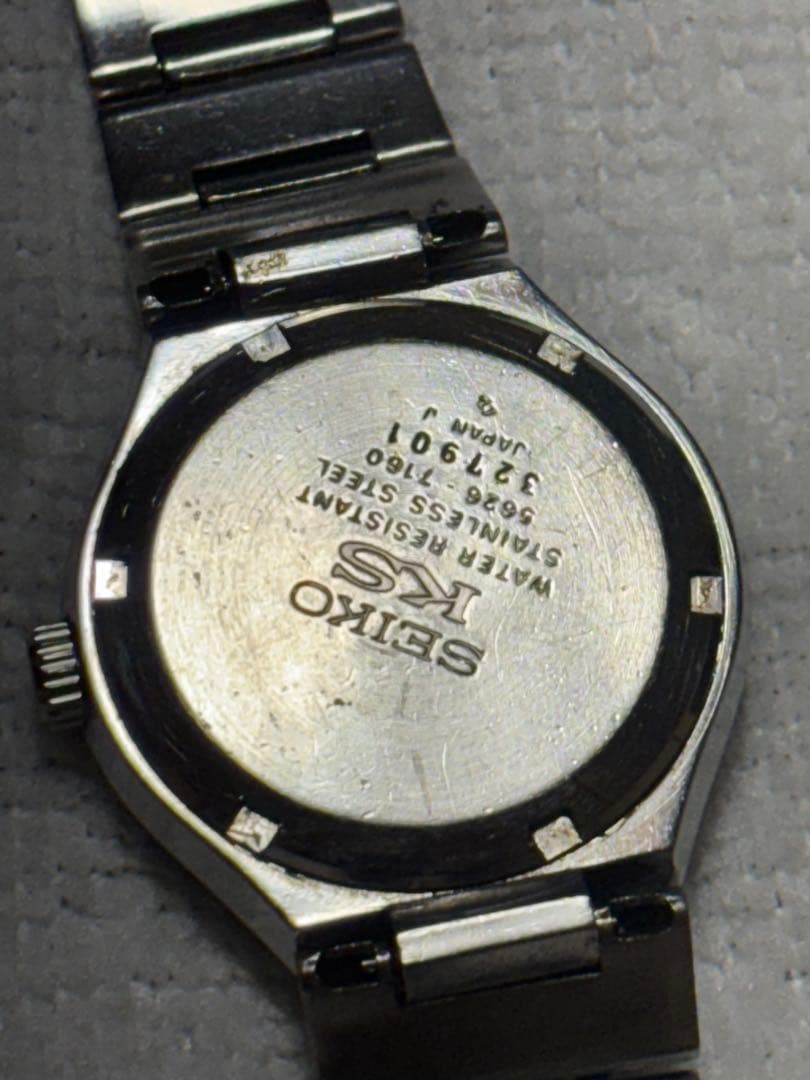 SEIKO バナック　アナログ時計 グリーン ジャンク