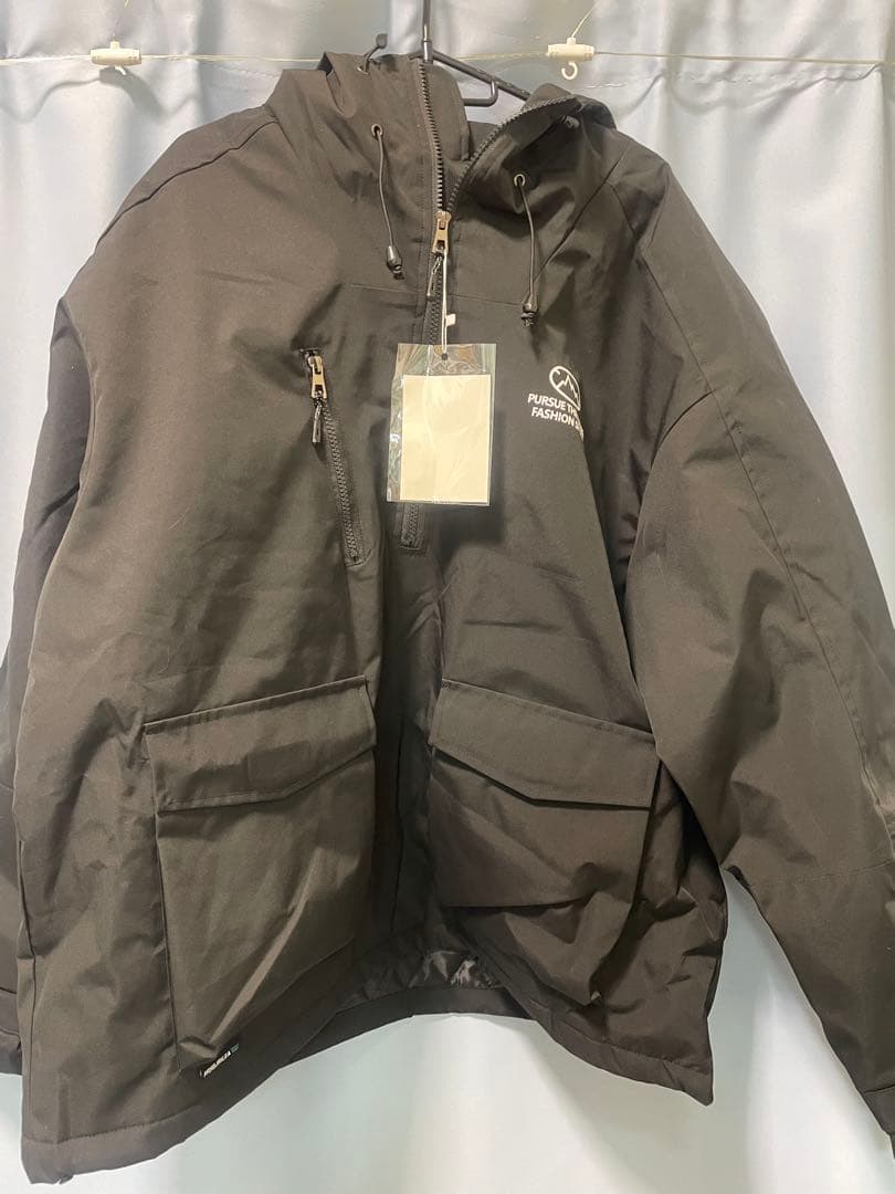 ブラック スノーボード 上下セット メンズ　防水防風