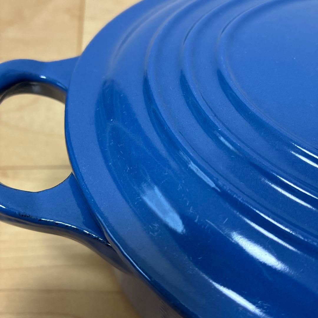 ル・クルーゼ　ココットオーバル　鍋　ブルー　23