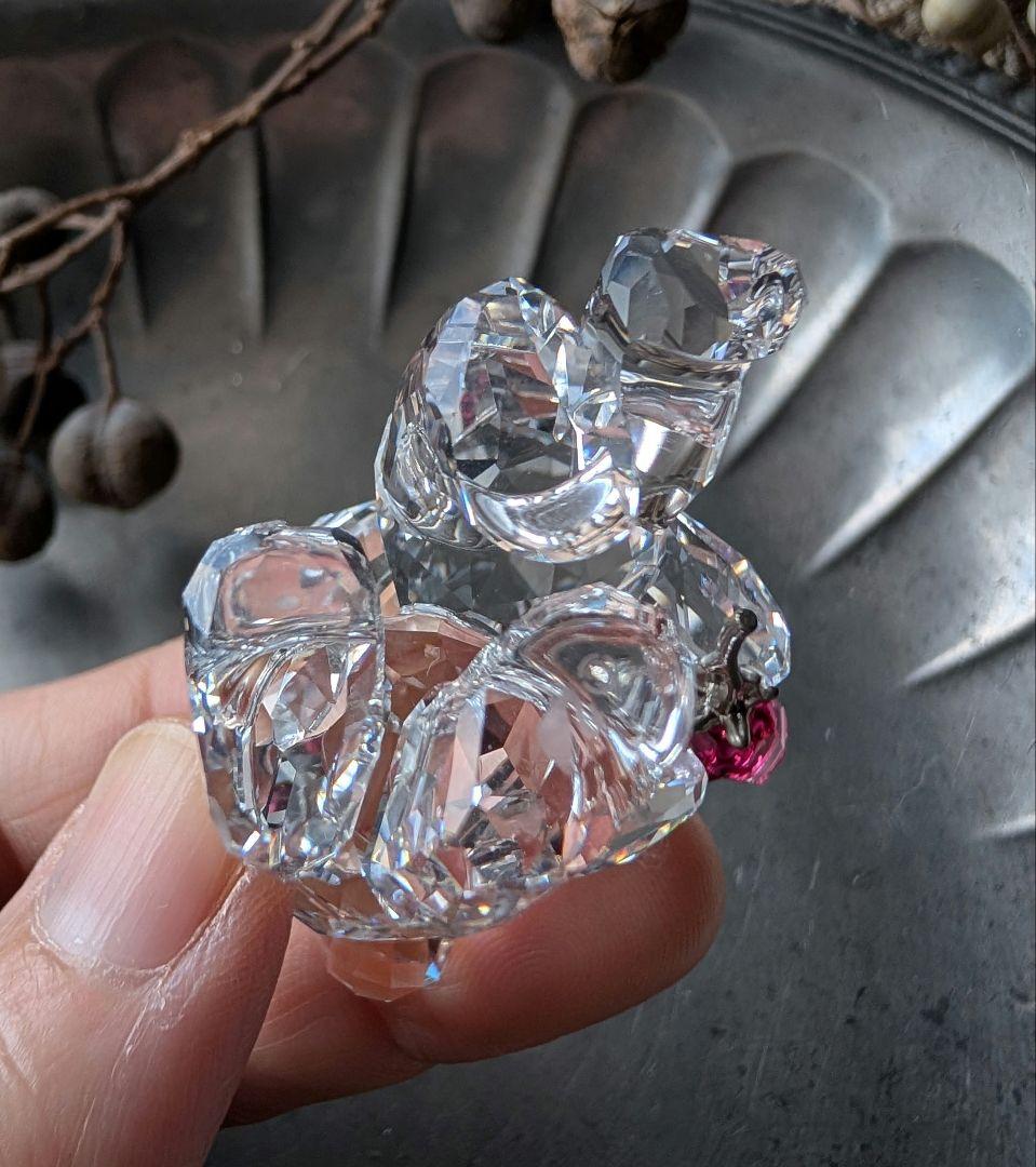 ✦スワロフスキー✦Swarovski クリスベア バラをあなたに ローズ