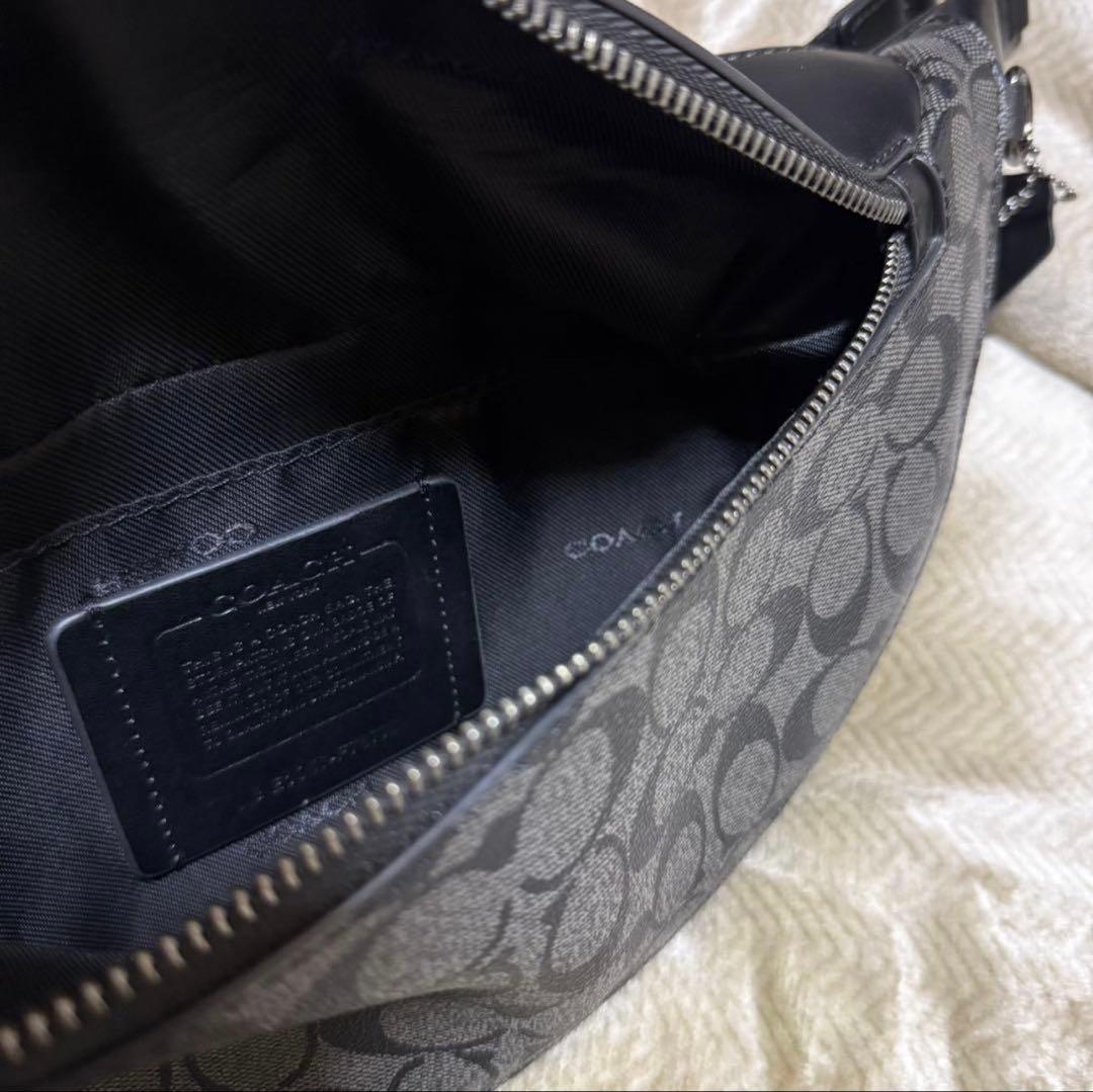 COACH ボディバッグ・ウエストポーチ ブラック/グレー