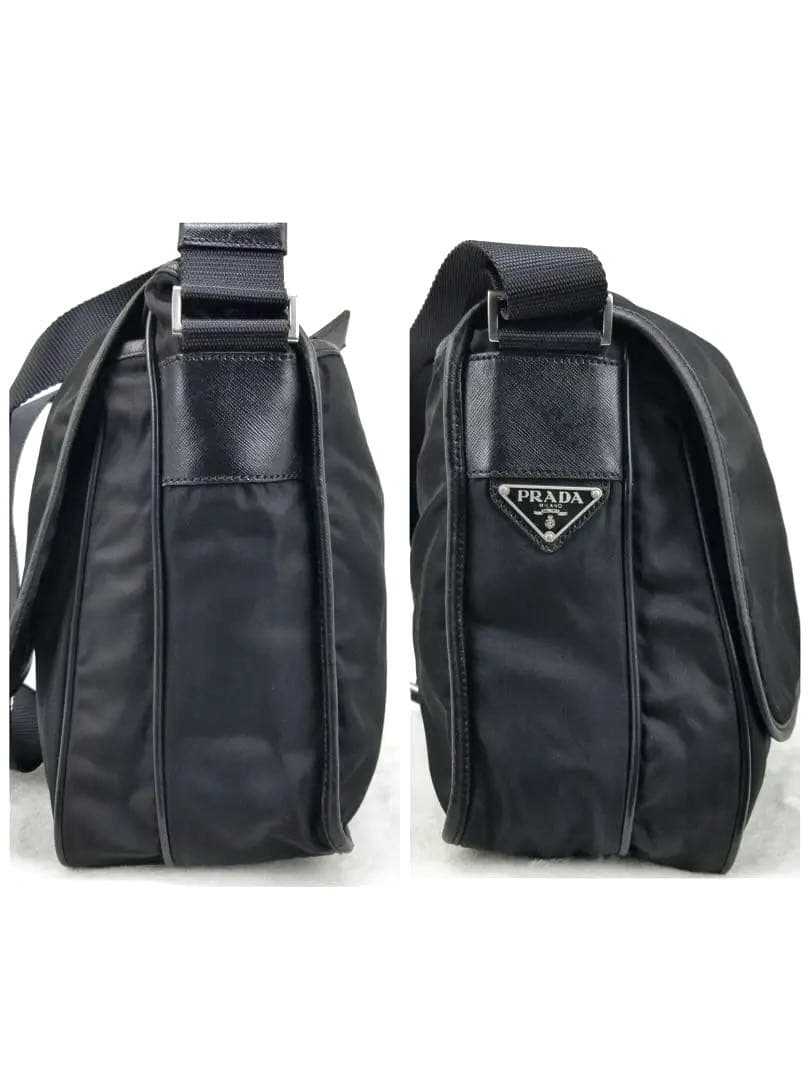 プラダ　ナイロン製 ブラック メッセンジャーバッグ