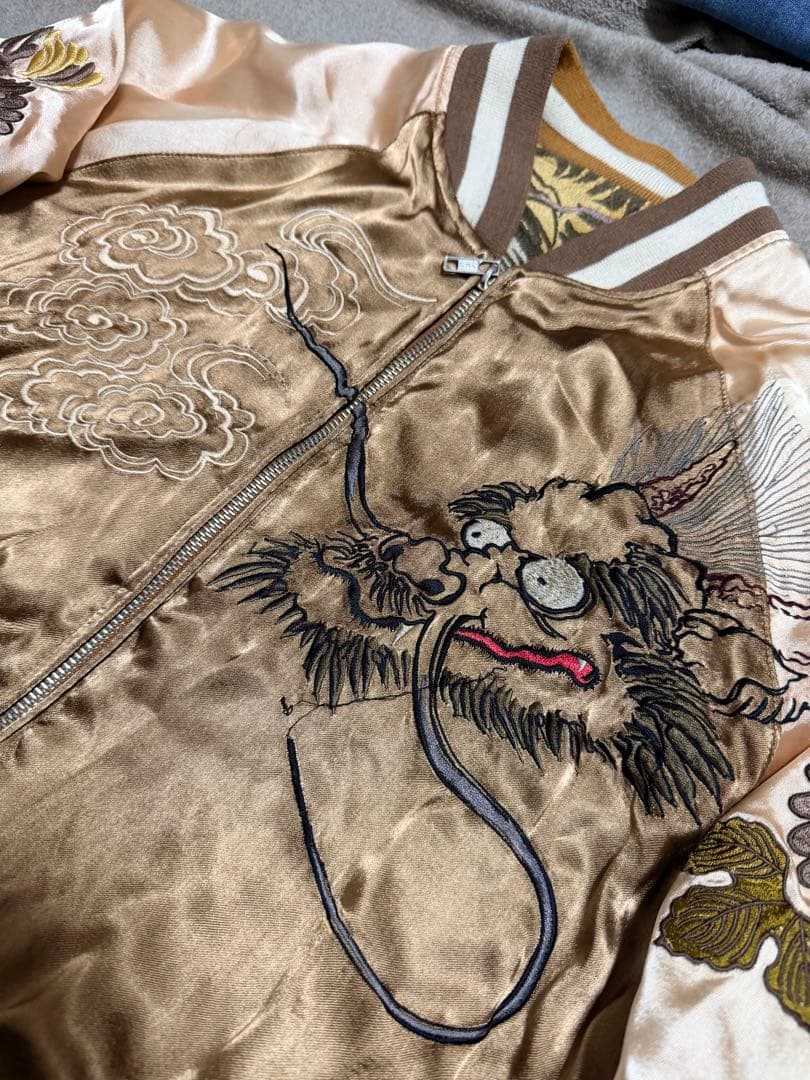 Back Street ２面用 龍 日本限定 スカジャン vintage 珍