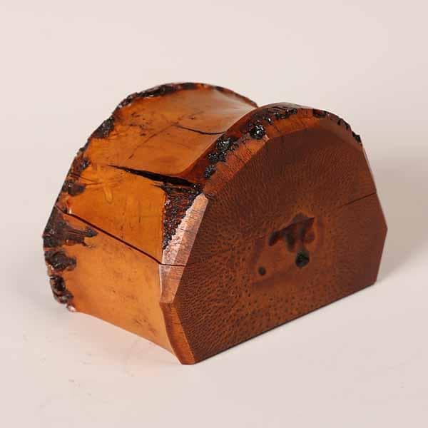 根竹香合　花押し　大徳寺芳春院三重野荊山　【茶道具