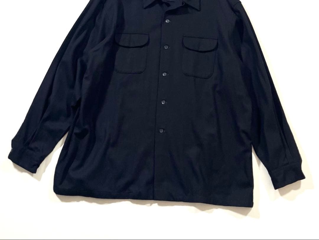 【美品】PENDLETON/ペンドルトン　ボード シャツ　無地ブラック　黒　開襟