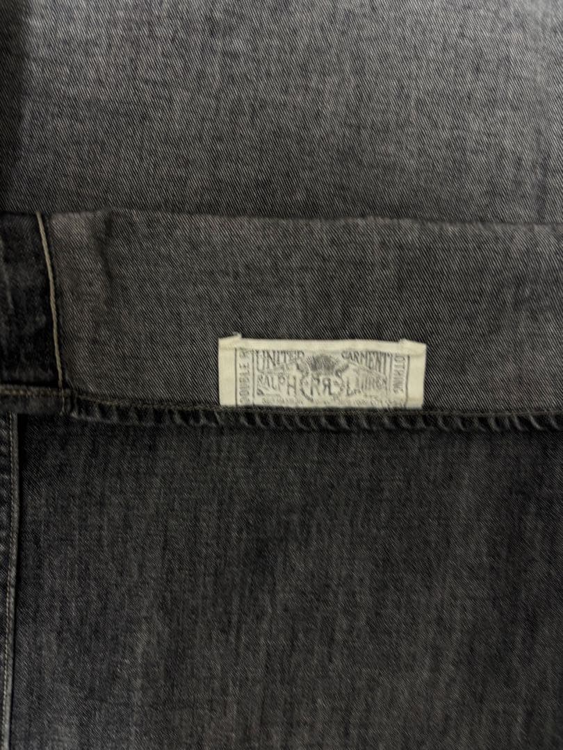 ダブルアールエル　ブラックシャンブレー【M】