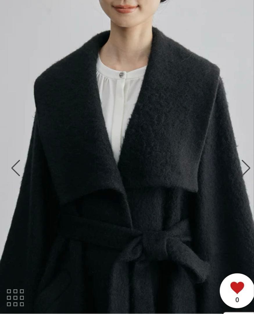 youkobon新品ROPÉ エアリーモヘアシャギーロングコート