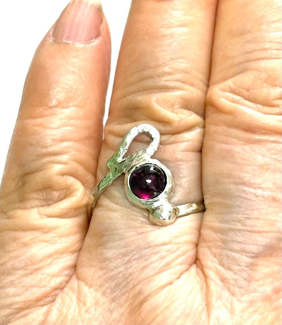 ロードライトガーネット、シルバーリング ハンドメイド
