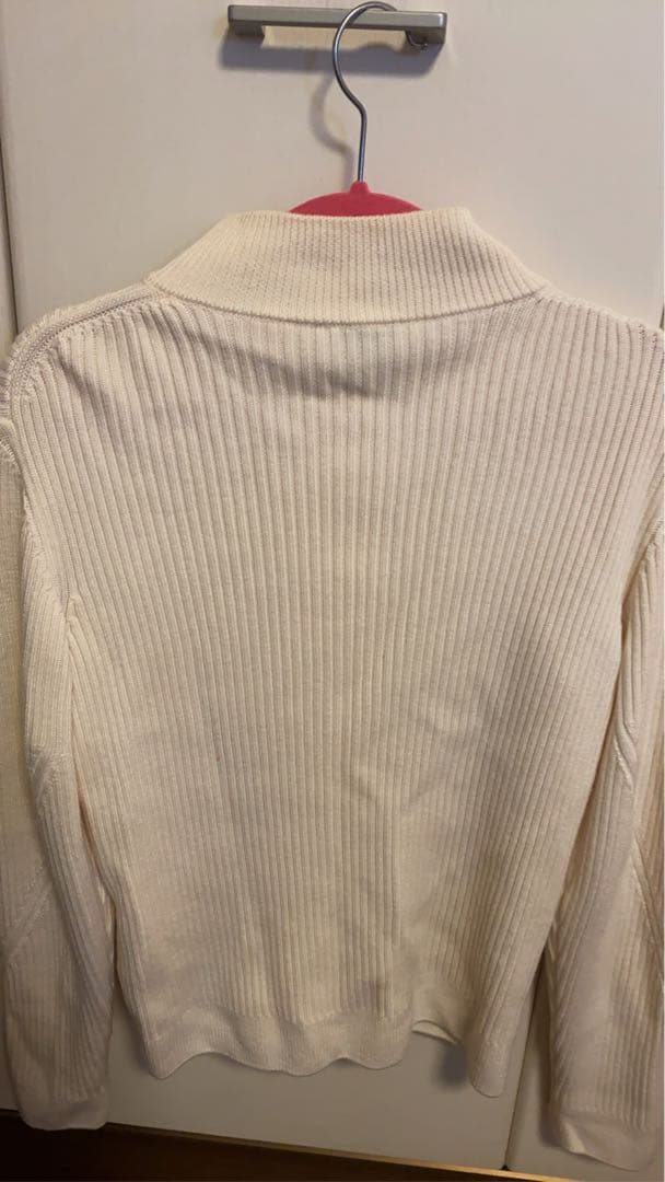 Moncler アイボリー 白　ジップアップ　ニット