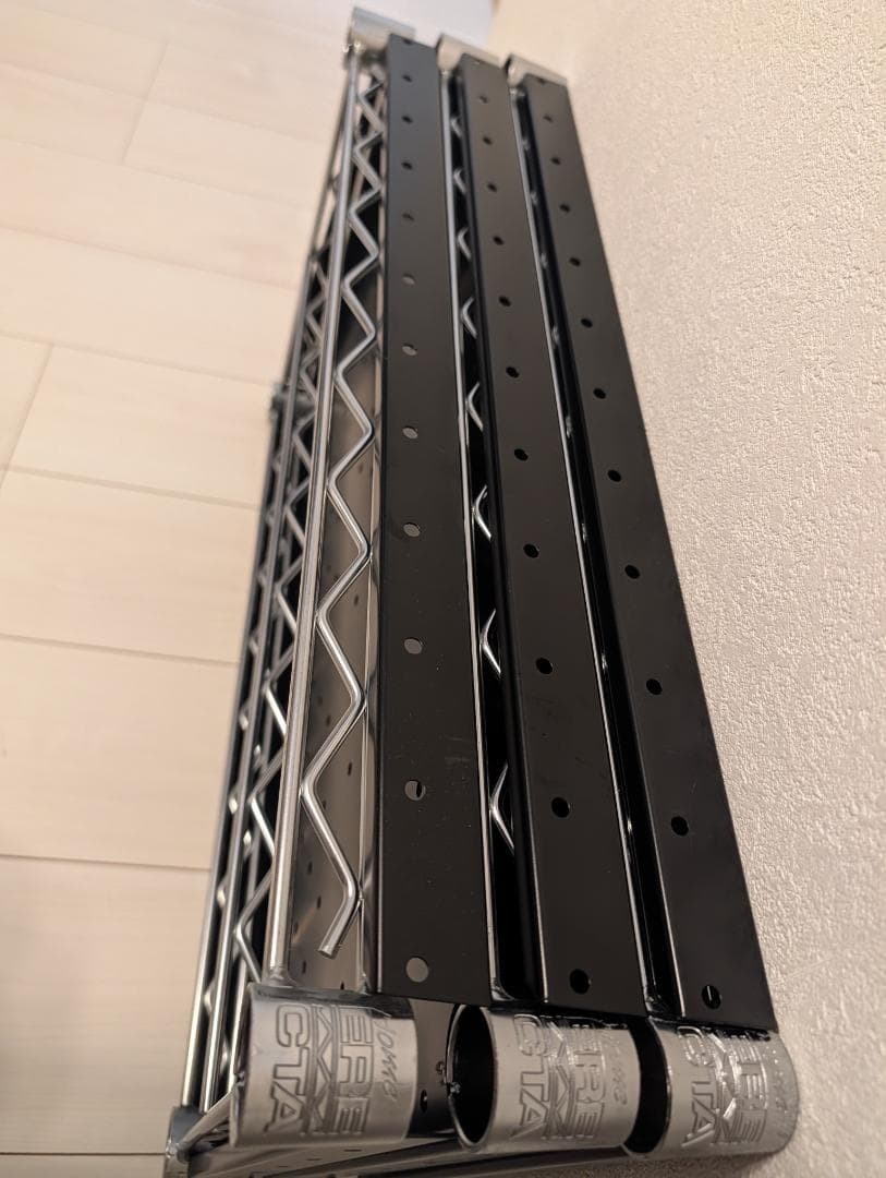 ホームエレクター パンチングシェルフ ブラック W600 × D350 3枚