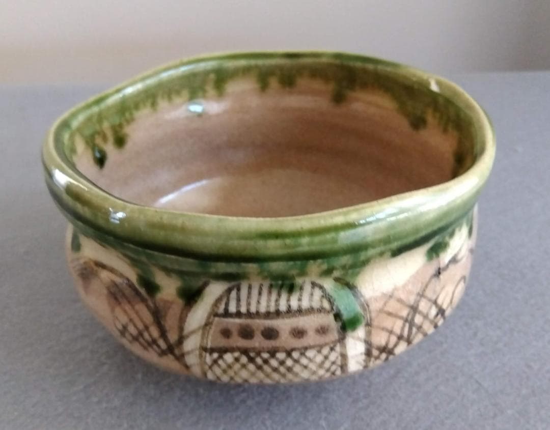 美濃焼の名工　大嶋久興【子の日窯】　織部茶碗