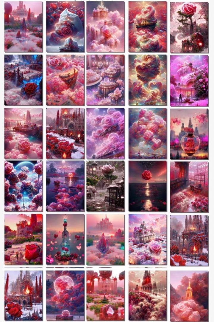 新作‼️ 118枚 ステッカー  薔薇花園シリーズ シール  コラージュ1