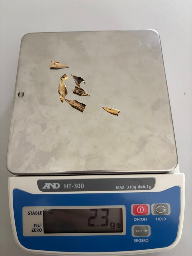 K21 k18 k14 【2.3グラム相当】万年筆　ペン先　金　ゴールド