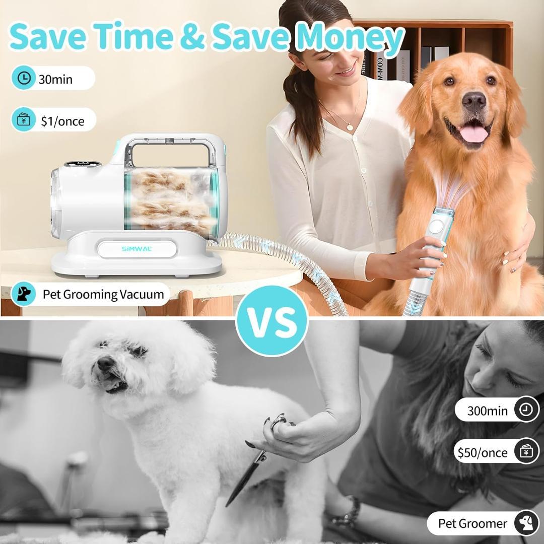 SIMWALペットグルーミングキットとペット用掃除機