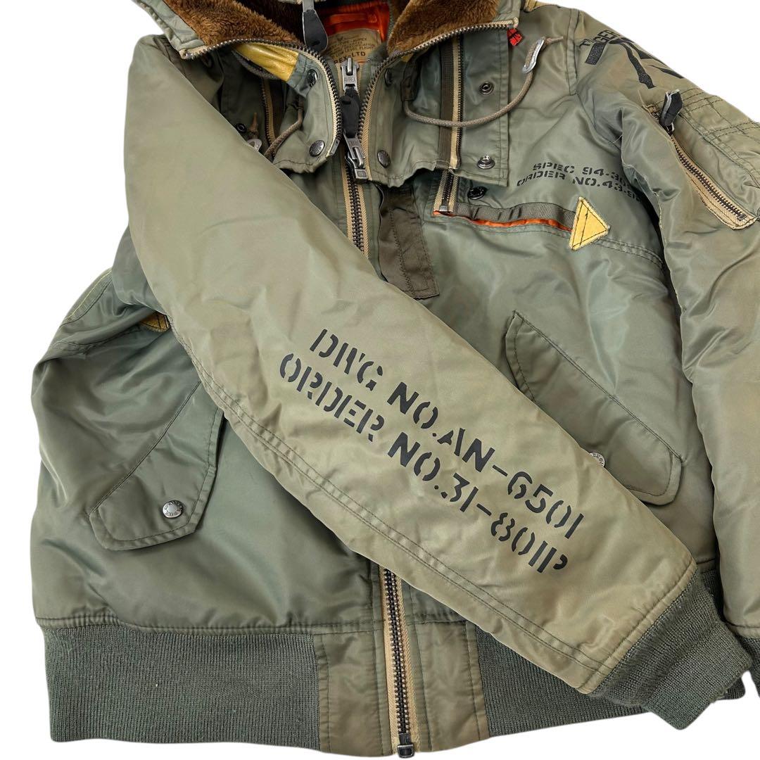 【美品】 AVIREX MA-1 REMODEL MARK2 N2B 激レア L