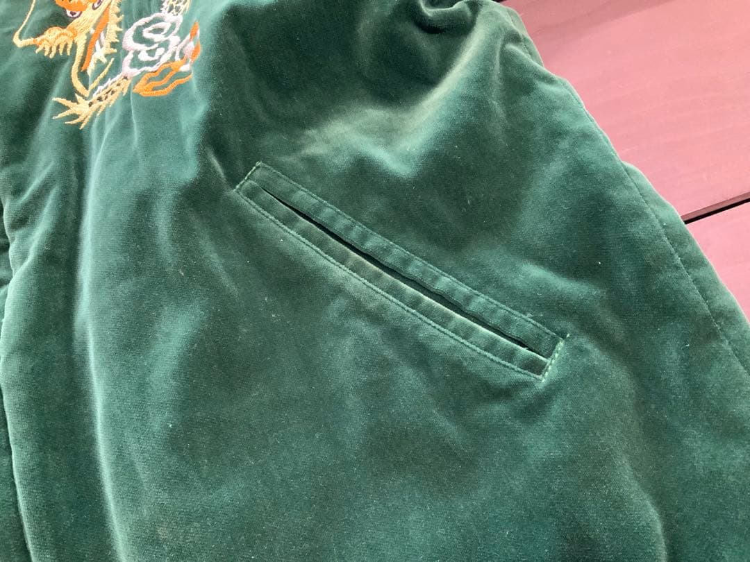 フラットヘッド　スカジャン　別珍　美品　Lサイズ