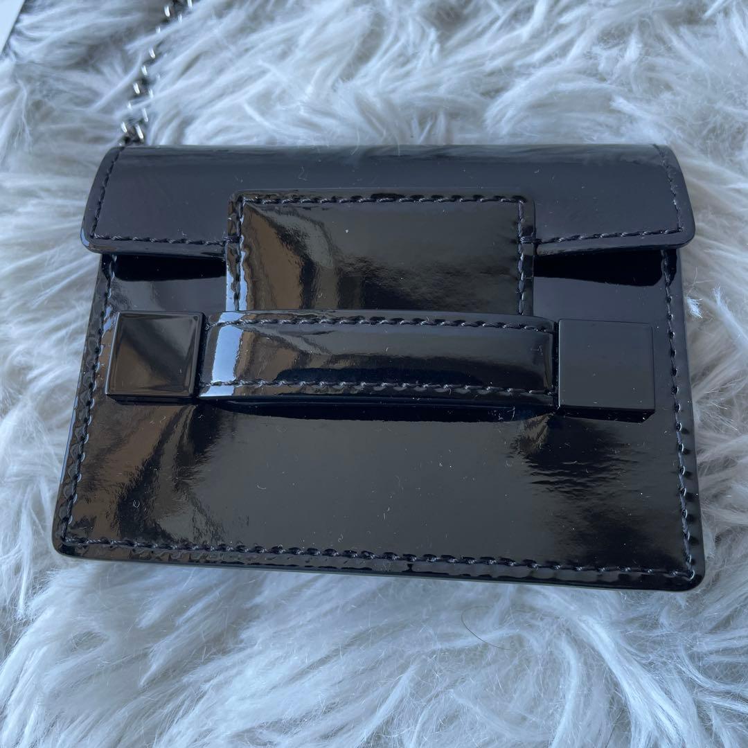 【ほぼ未使用】デルヴォー バッグチャーム ブラック