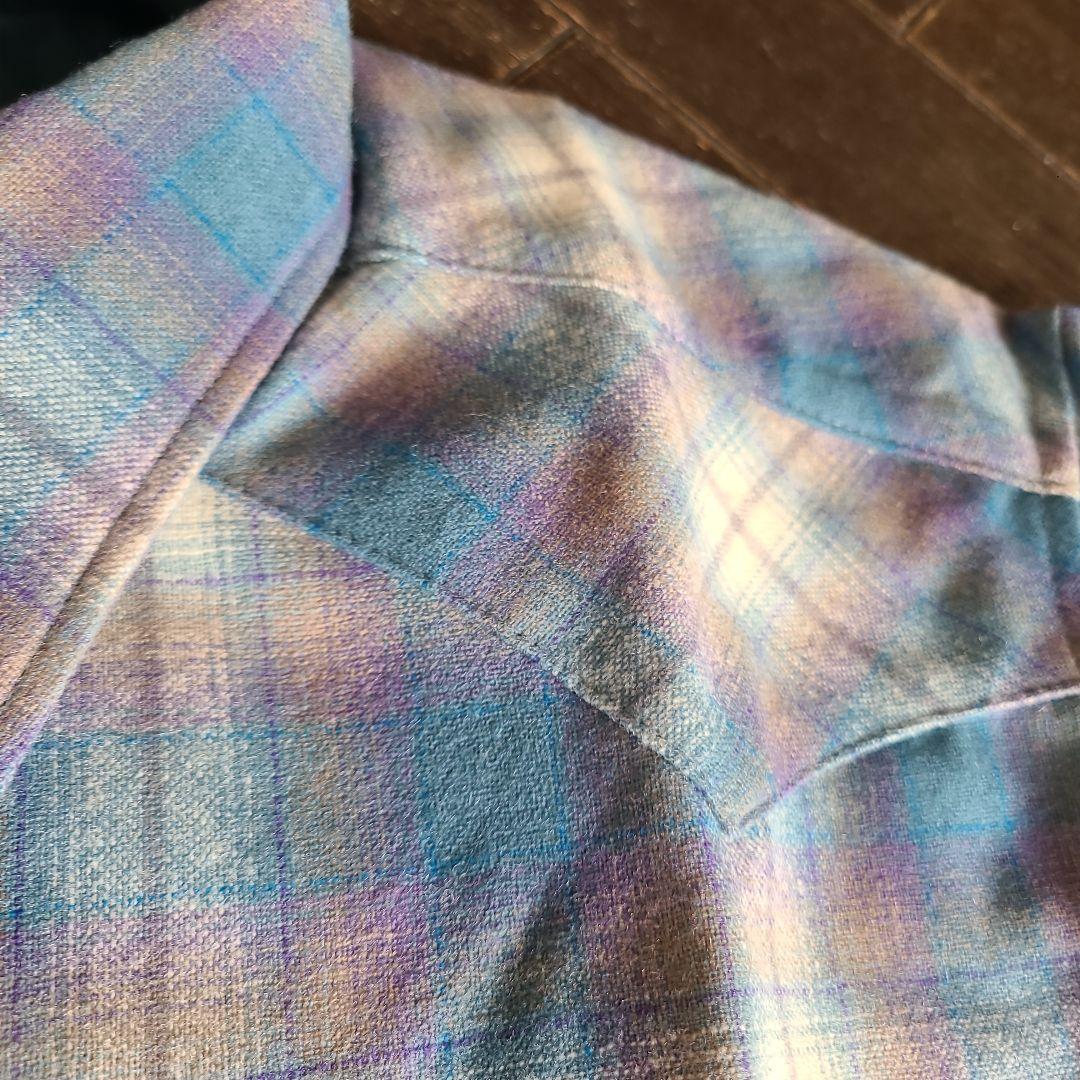 Pendleton オンブレチェック　ウエスタンシャツ L ヴィンテージ