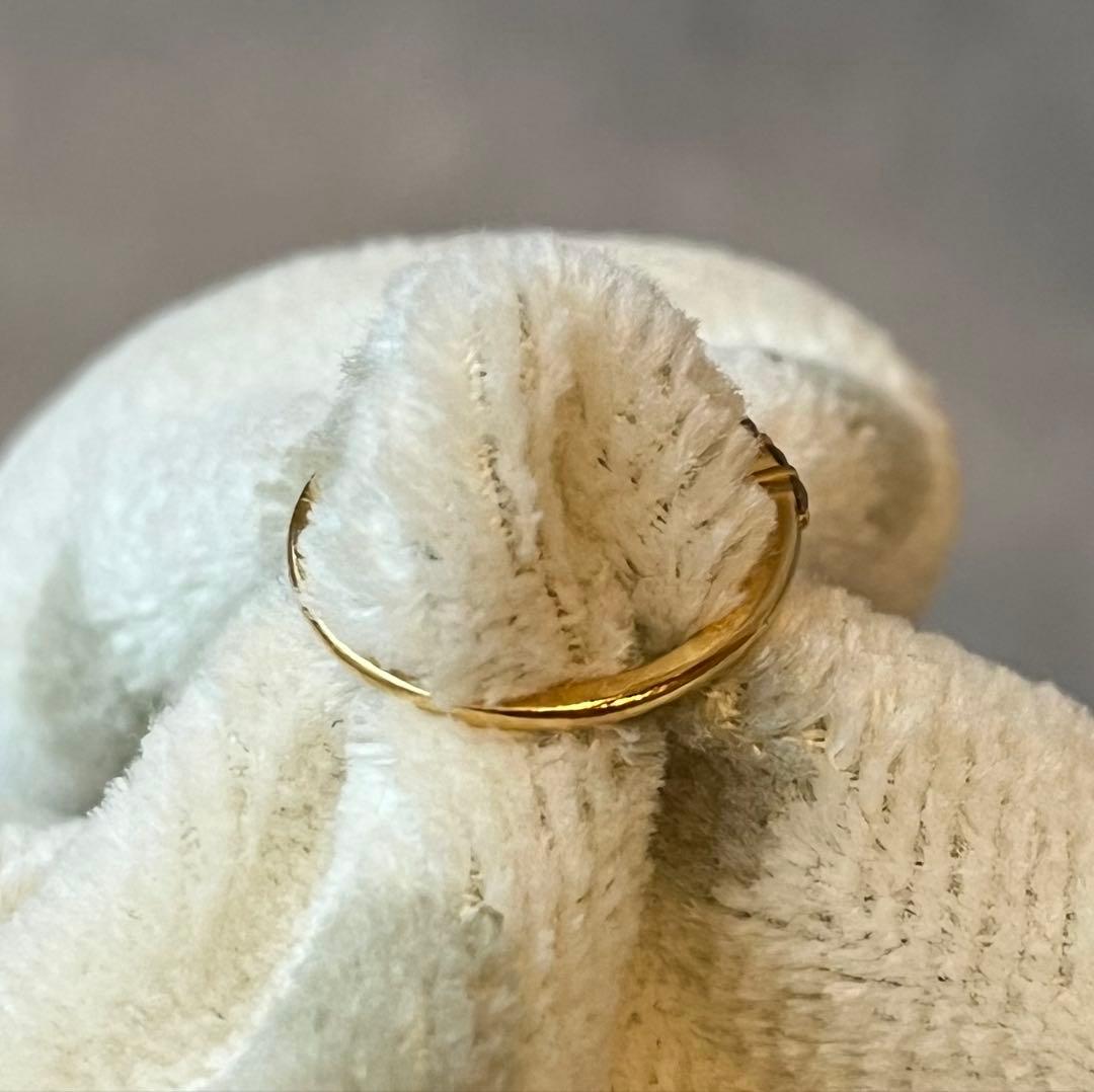 TAKAPON AHKAH K18 エメピンキー ダイヤ リング５号