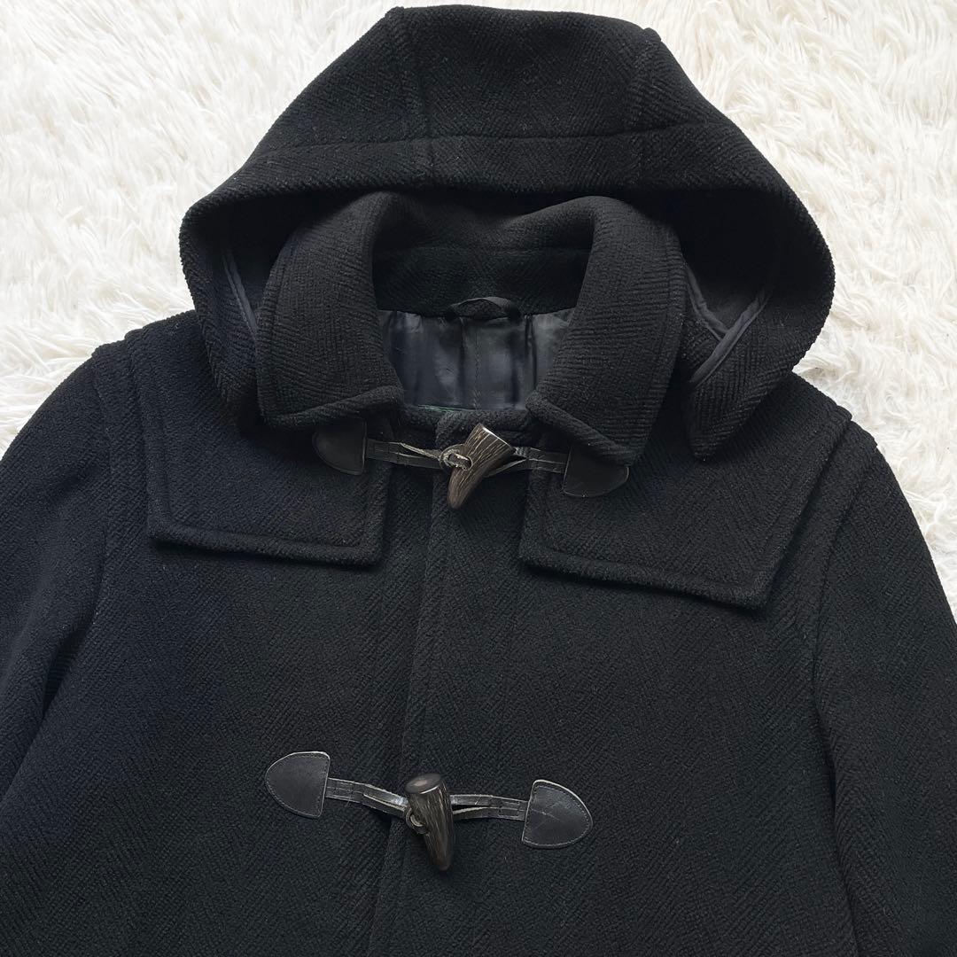 【英国王室御用達】80s-90s グレンフェル ダッフルコート 黒 ヘリンボーン