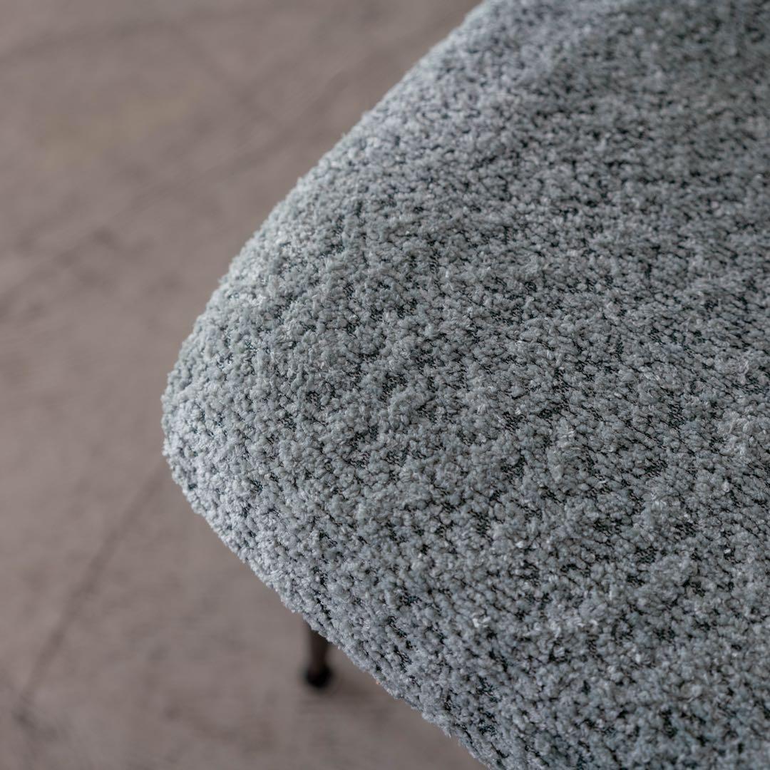 グリーン ファブリック ダイニングチェア