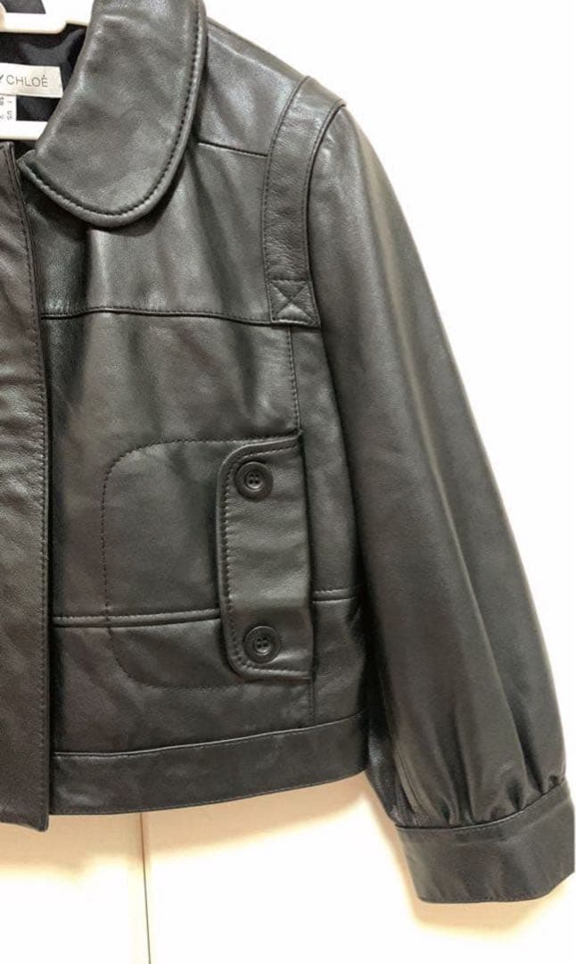 美品　シーバイクロエ　革ジャン　9号