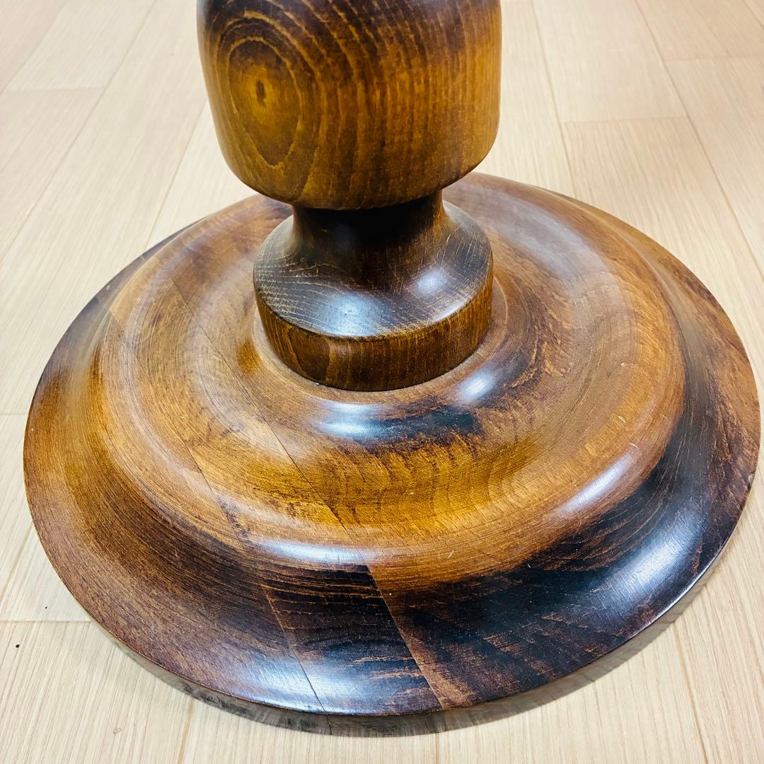 【美品】イタリア　Demain ドマン　木製フラワースタンド ダークブラウン