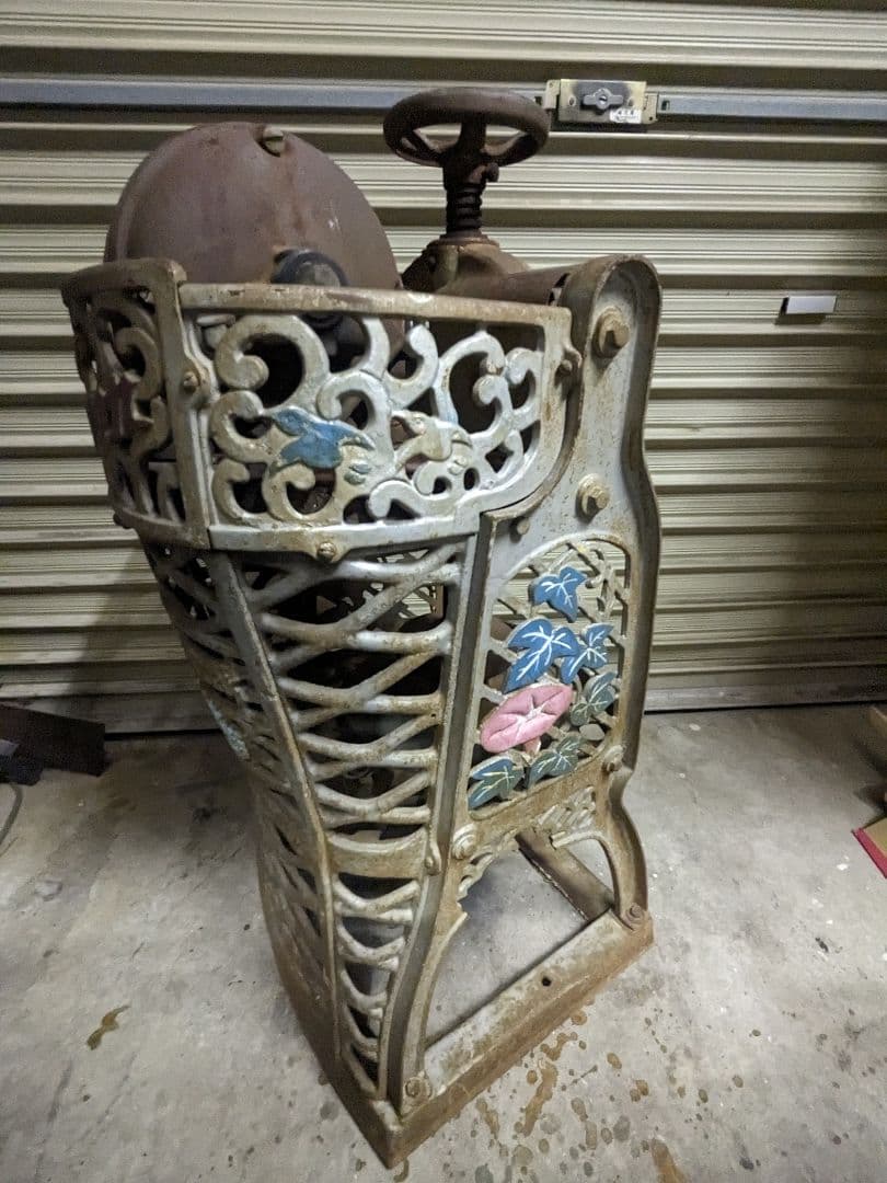 おしゃれ　かき氷機　業務用　氷削り器　SWAN　スワン　三菱　レトロ　ジャンク