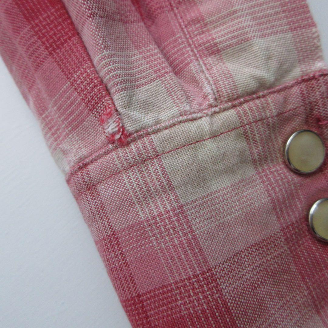 ひげさま専用80s ラルフローレン オンブレ シャドーチェック ウエスタンシャツ