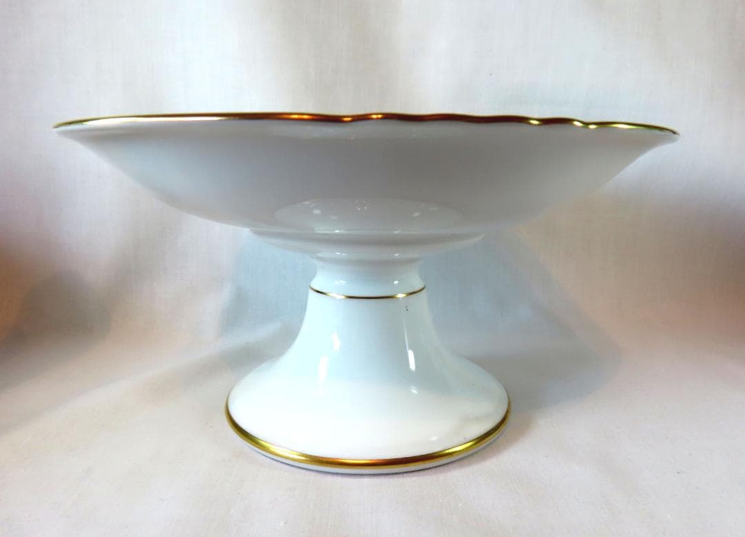 高級洋食器　銘々皿６枚＋ 足つきコンポート　大倉陶園 　稀少