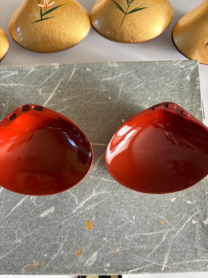 蛤貝合わせ珍味入れ