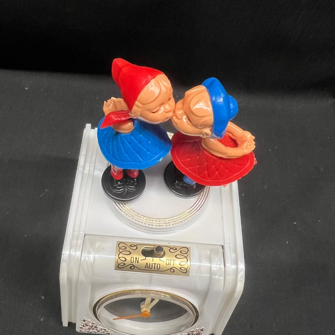 〇Nc左1053 昭和レトロ オルゴール 置時計 ChuChu