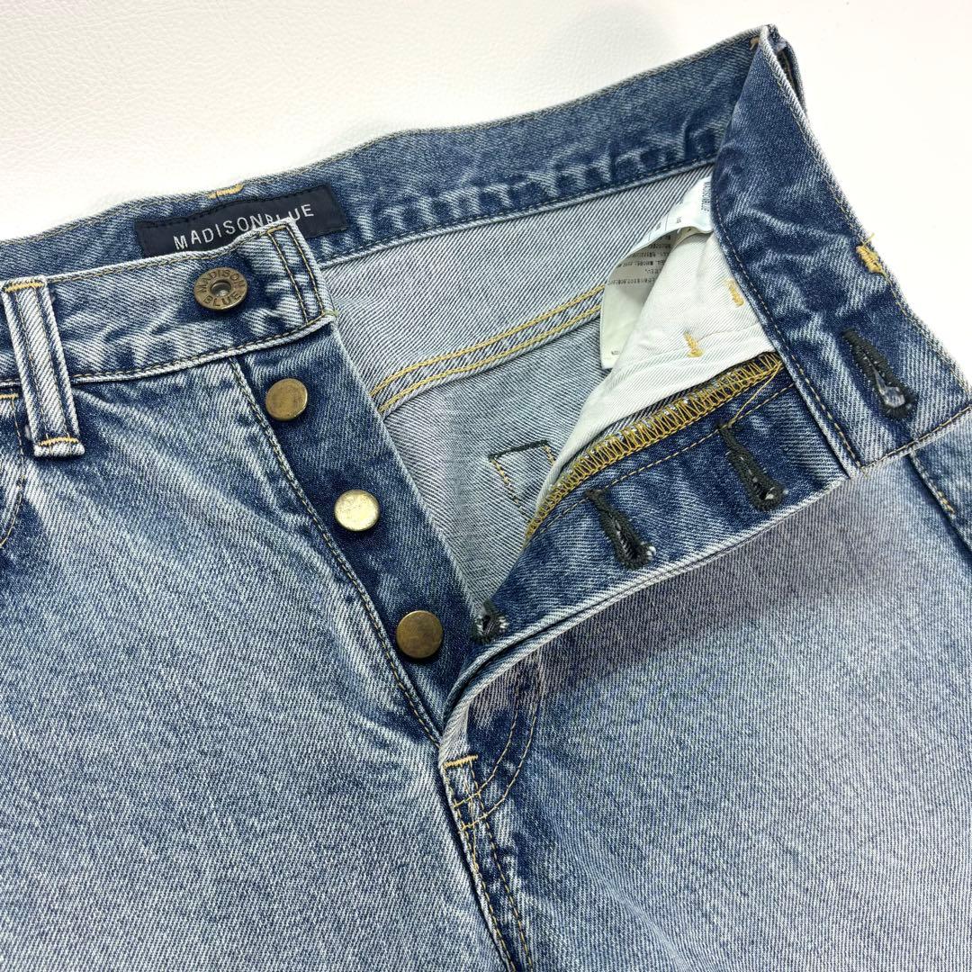 美品✨MADISON BLUE マディソンブルー テーパードデニム 00 青