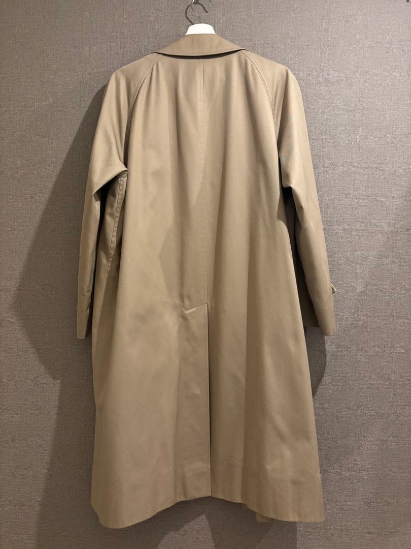 バーバリー　トレンチコート　ステンカラーコート　ノバチェック　L ベージュ