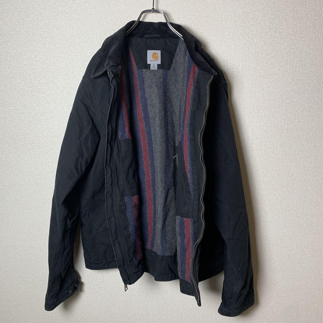 カーハート デトロイトジャケット ブラックL 【大人気】