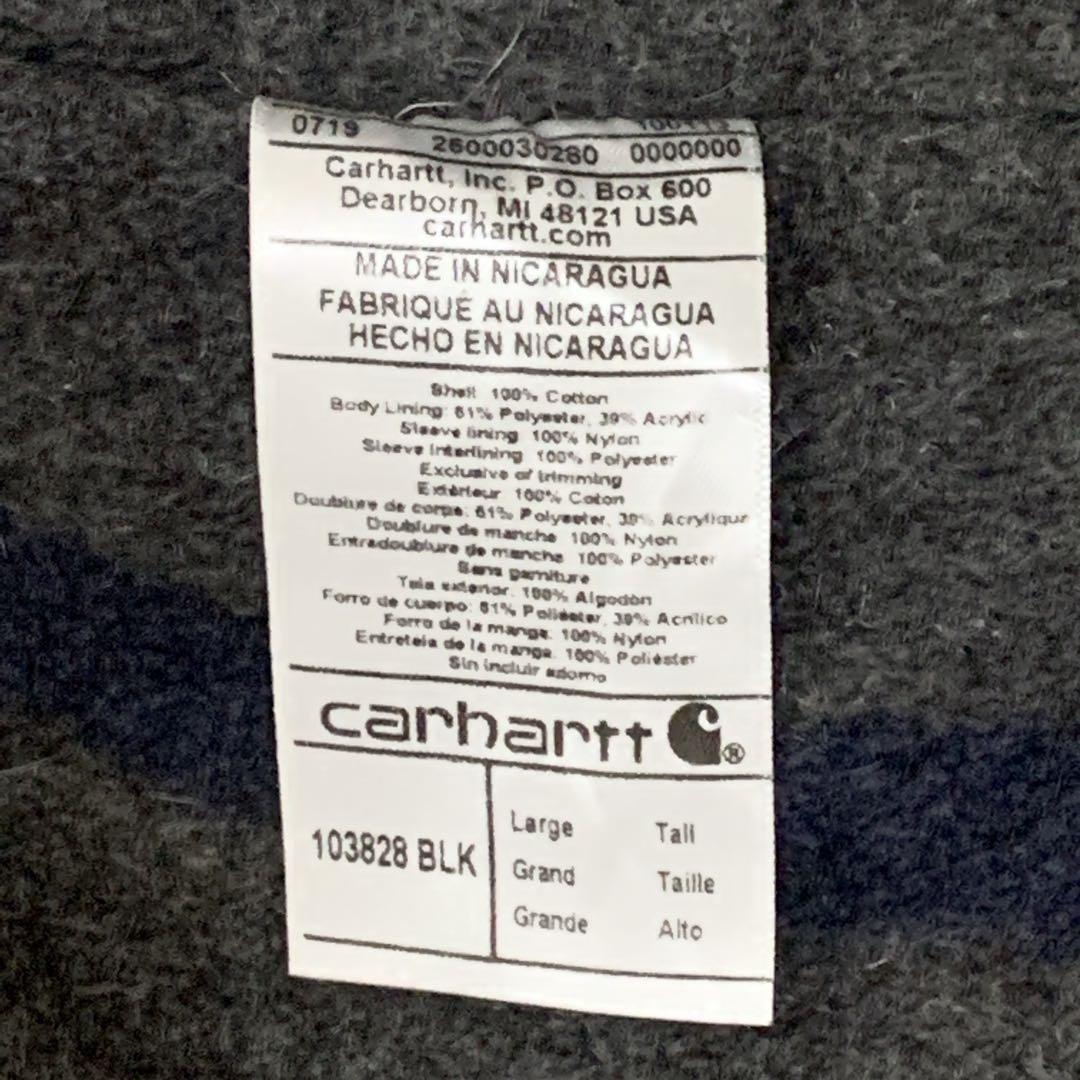 カーハート デトロイトジャケット ブラックL 【大人気】
