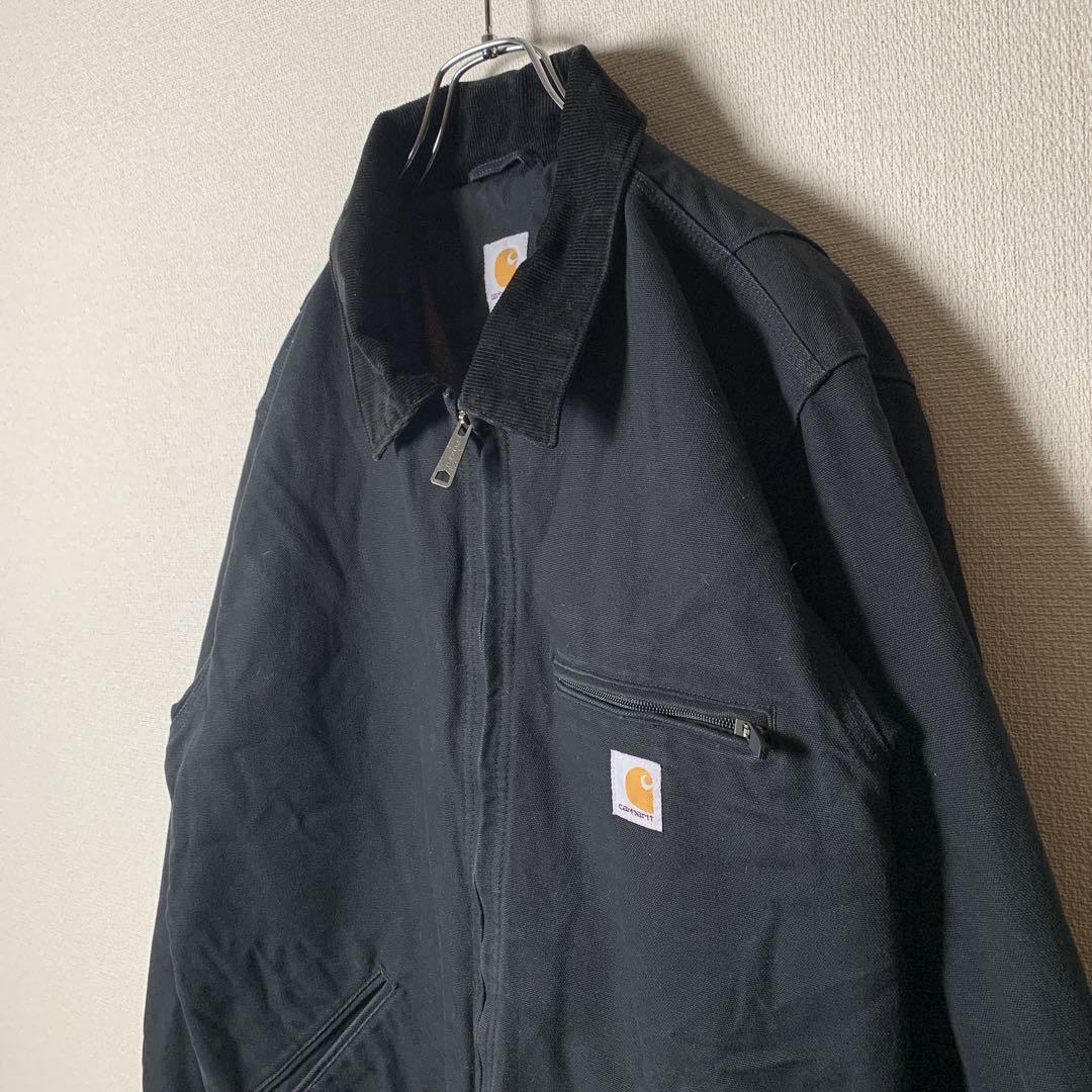 カーハート デトロイトジャケット ブラックL 【大人気】