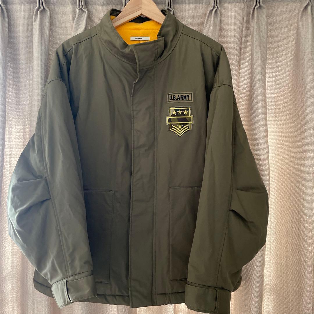 ニコアンド 裏フリースミリタリージャケット